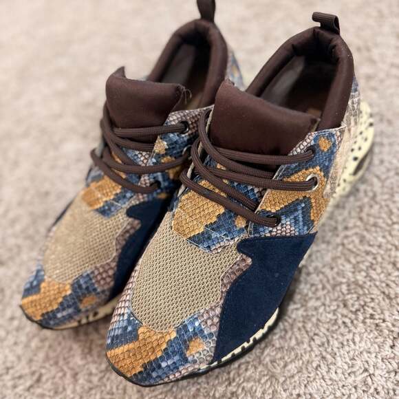 Steve Madden Shoes - Steve Madden Cliff Sneakers Womens 6 Snake Print Chunky Dad Shoes EUC